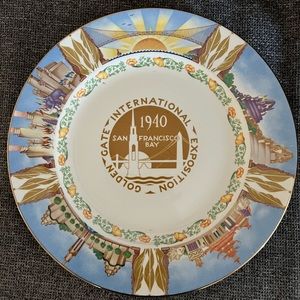 1940 GOLDEN GATE International EXPOSITION Plate - Homer Laughlin